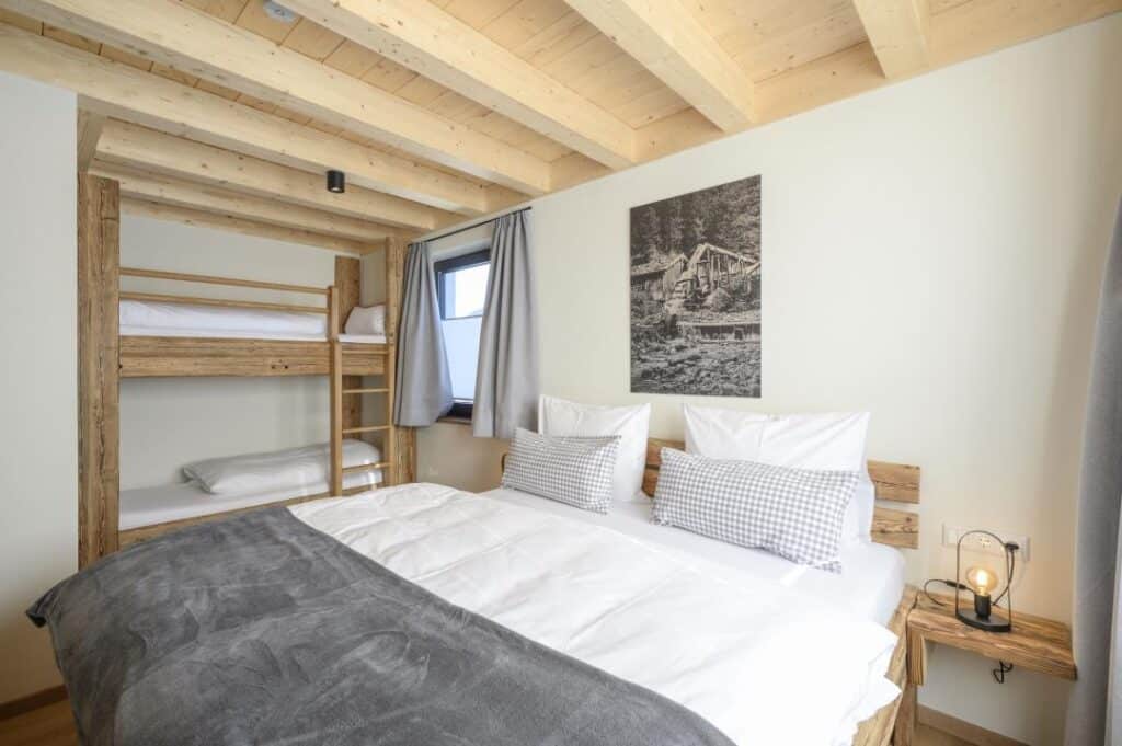 Schlafzimmer mit Stockbetten_Wetzstoa Chalet